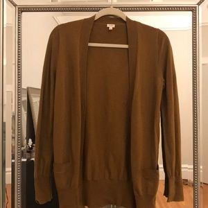 Camel J.Crew Cardigan